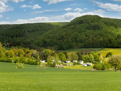 Reisemobilstellplatz - Bademöglichkeit für Hunde - Lemgo - Panoramablick übers Schellental - Campingpark Schellental