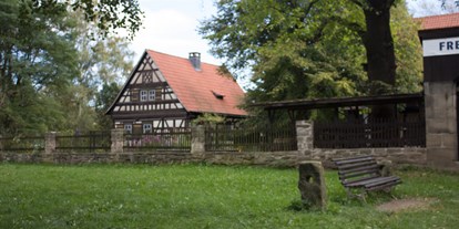 Reisemobilstellplatz - Sitzendorf (Saalfeld-Rudolstadt) - die Thüringer Bauernhäuser - SaaleStrand
