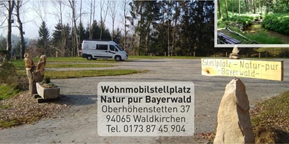 Motorhome parking space - Umgebungsschwerpunkt: am Land - Bavaria - Womo Stellplatz  - Natur pur Bayerwald