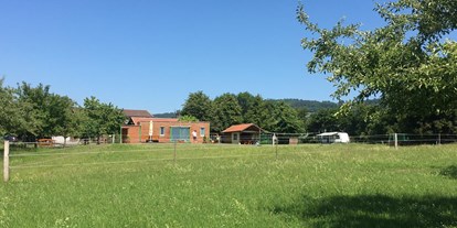 Reisemobilstellplatz - Umgebungsschwerpunkt: am Land - Obermaßfeld-Grimmenthal - Weihersmühle, Familie Hückl