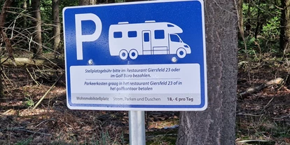 Plaza de aparcamiento para autocaravanas - Radweg - Lotte - Parkplatz = Stellplatz - Giersfeld 23