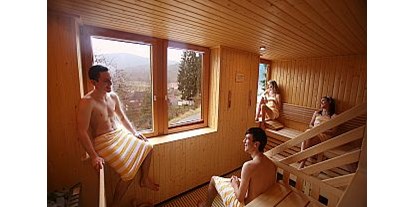 Reisemobilstellplatz - Umgebungsschwerpunkt: am Land - Rheinland-Pfalz - finnische Sauna - Stellplatz Hotel Am Hirschhorn