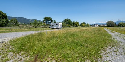 Reisemobilstellplatz - Umgebungsschwerpunkt: am Land - Schweiz - Allmend Rheintal