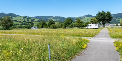 Reisemobilstellplatz - WLAN: nur um die Rezeption vorhanden - Häggenschwil - Allmend Rheintal