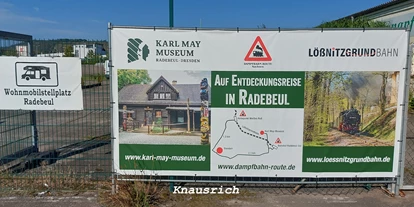Reisemobilstellplatz - Art des Stellplatz: bei Hallenbad - Oberlichtenau - Wohnmobilstellplatz Radebeul
