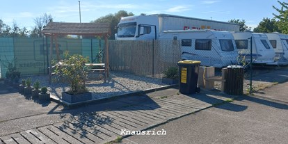 Motorhome parking space - Art des Stellplatz: eigenständiger Stellplatz - Dürrröhrsdorf-Dittersbach - Wohnmobilstellplatz Radebeul