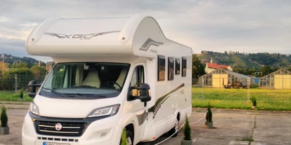 Motorhome parking space - Art des Stellplatz: bei Museum - Klotzsche - Wohnmobilstellplatz Radebeul