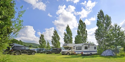 Reisemobilstellplatz - Bademöglichkeit für Hunde - Wohnmobilstellplatz - Naturcamp Thulbatal