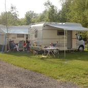 Parkeerplaats voor campers - Stellplätze Wohnmobile im Campingplatz Urkerbos - Vakantiepark 't Urkerbos