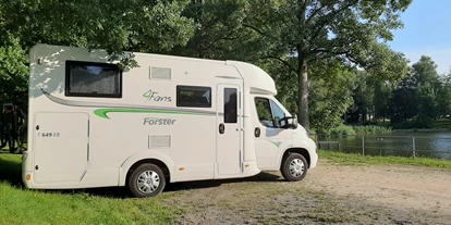 Motorhome parking space - Radweg - Neukirch/Lausitz - Stellplatz - Freibadesee Neustadt Sachsen