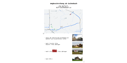 Motorhome parking space - Duschen - Eschenbach LU - Wegbeschreibung ab Eschenbach / 
Unter > Alp-Panorama < findest Du uns auf Google Maps - Alp-Panorama