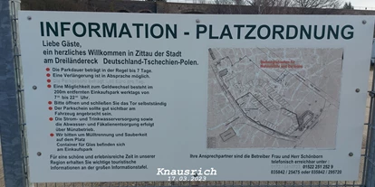 Reisemobilstellplatz - Art des Stellplatz: eigenständiger Stellplatz - Liberec - Zittau am Dreiländereck