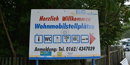 Place de parking pour camping-car - Art des Stellplatz: ausgewiesener Parkplatz - Wolfshain - Wohnmobilstellplatz Bad Muskau