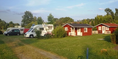 Reisemobilstellplatz - Umgebungsschwerpunkt: am Land - Kolkwitz - Hütten-Camp Radlerzentrum