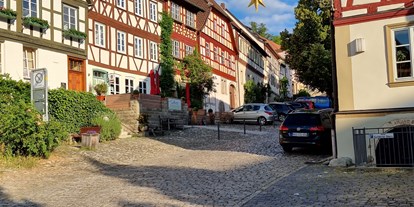 Motorhome parking space - Hallenbad - Oberschwarzach - Bleichdamm