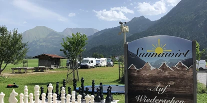 Posto auto camper - öffentliche Verkehrsmittel - Alpen - Ferienhof Sunnawirt