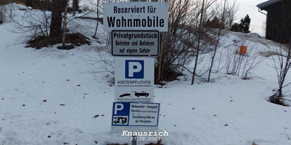 Place de parking pour camping-car - Böhmisch Wiesenthal - Wohnmobilstellplätze an der Tennishalle