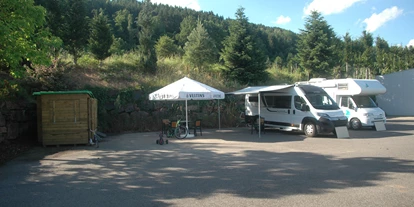 Place de parking pour camping-car - Art des Stellplatz: eigenständiger Stellplatz - Franken - Bio-Christbaumhof Rieneck
