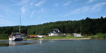 Parkeerplaats voor camper - Umgebungsschwerpunkt: Strand - Altwarp - Wohnmobilstellplatz Insel Wolin