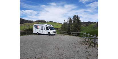 Parkeerplaats voor camper - Umgebungsschwerpunkt: Berg - Mülenen - Wohnmobilstellplatz Stockhornblick (April bis Oktober)