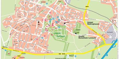 Reisemobilstellplatz - Rinteln - Stadtplan Bad Nenndorf - Stellplatz am Sportzentrum Bad Nenndorf - ab Juni 2024 geschlossen