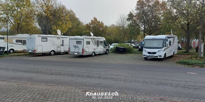 Motorhome parking space - Rasdorf (Fulda) - Parkplatz Weimarer Straße