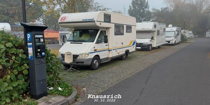 Parkeerplaats voor camper - Hunde erlaubt: Hunde erlaubt - Haunetal - Parkplatz Weimarer Straße