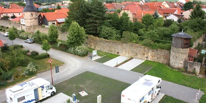 Reisemobilstellplatz - Umgebungsschwerpunkt: Stadt - Rhönblick - Stellplatz am Hexenturm