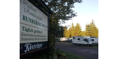 Reisemobilstellplatz - Frischwasserversorgung - Neusiß - Waldhotel Rennsteighöhe