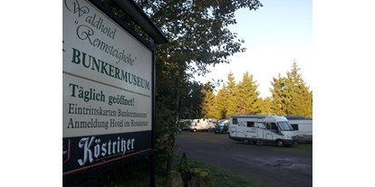 Motorhome parking space - Wohnwagen erlaubt - Kühndorf - Waldhotel Rennsteighöhe