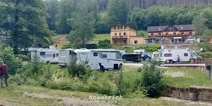 Plaza de aparcamiento para autocaravanas - Wohnwagen erlaubt - Oppach - Campingplatz Ostrauer Mühle