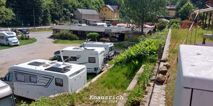 Plaza de aparcamiento para autocaravanas - Wohnwagen erlaubt - Oppach - Campingplatz Ostrauer Mühle