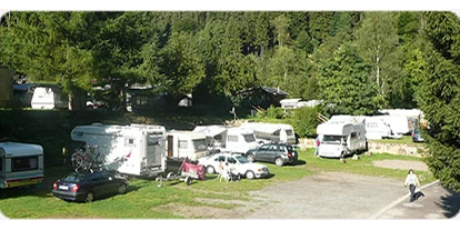 Plaza de aparcamiento para autocaravanas - Umgebungsschwerpunkt: Fluss - Oppach - Stellplatz beim Campingplatz Ostrauer Mühle - Campingplatz Ostrauer Mühle