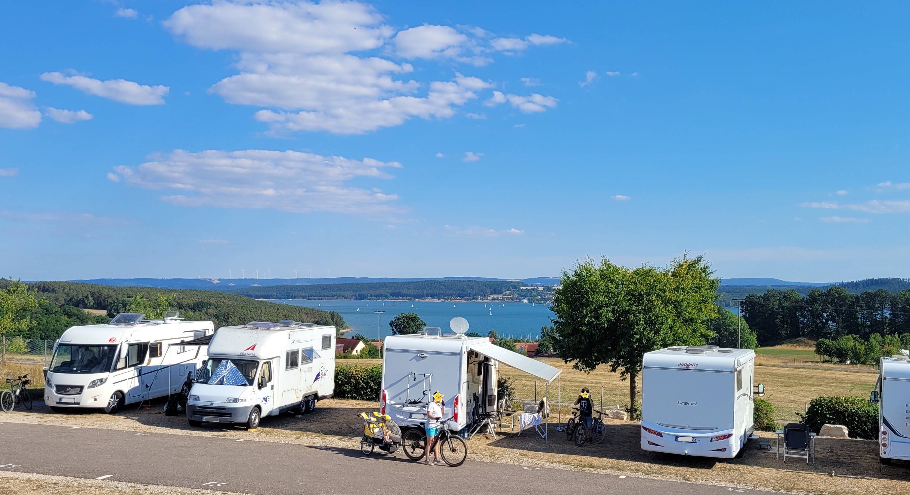 Motorhome parking ground - Wohnmobilstellplatz Panorama