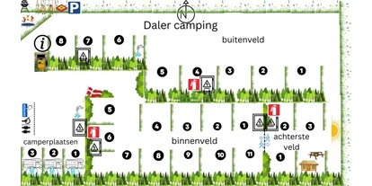 Reisemobilstellplatz - Entsorgung Toilettenkassette - Emmelsbüll-Horsbüll - Karte von Daler Camping - Daler Camping