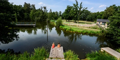 Reisemobilstellplatz - Swimmingpool - Lienden - fishpond - Camping Recreatiepark De Lucht