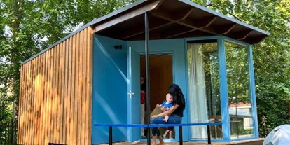 Reisemobilstellplatz - Hunde erlaubt: Hunde erlaubt - Wilnis - City Cabin Noord - Camping Vliegenbos