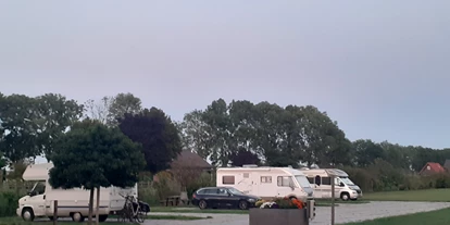 Posto auto camper - Bodegraven - Verharde plaatsen bij de ingang - Campererf Biezenhoeve