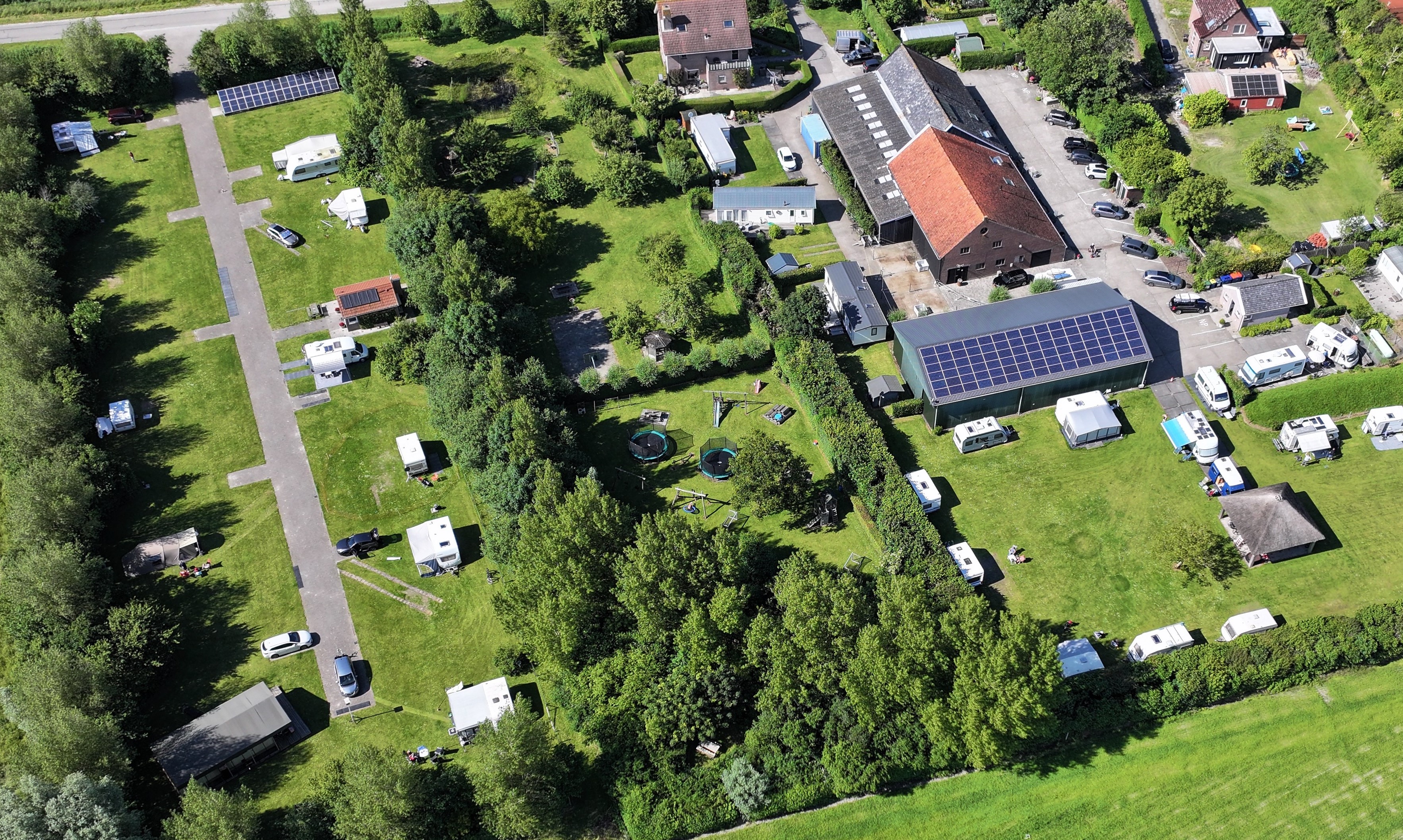 área de autocaravanas - luchtfoto - Minicamping Recreatiebedrijf Boot