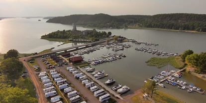 Plaza de aparcamiento para autocaravanas - WLAN: teilweise vorhanden - Suecia meridional - Stegeborgs Hamn