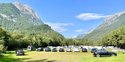 Place de parking pour camping-car - Grauwasserentsorgung - L'Autriche - Zeltwiese - Lechtal Camping Vorderhornbach
