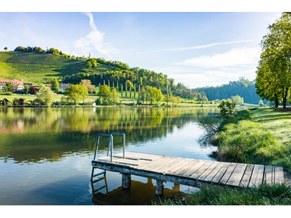 Reisemobilstellplatz - Frischwasserversorgung - Sankt Peter am Ottersbach - Ausblick zur Weinbauschule - Sulmsee Camping