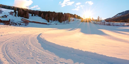Posto auto camper - Wintercamping - Austria - Rodelhang im Winter - Alpengasthaus Moser