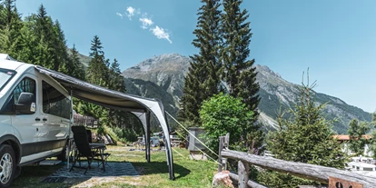 Reisemobilstellplatz - Art des Stellplatz: bei Bergbahn - Ötztal - großzügige Plätze - Naturcamping Kuprian