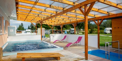 Reisemobilstellplatz - Umgebungsschwerpunkt: am Land - Lavamünd - Whirlpool 18 m² von Mai bis Ende September - FKK Resort Rutar Lido