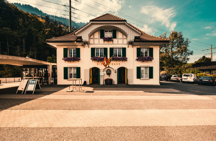 aire de camping-car - Talstation Niesenbahn AG Mülenen