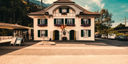 Motorhome parking space - Art des Stellplatz: bei Gewässer - Höfen b. Thun - Talstation Niesenbahn AG Mülenen