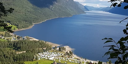 Plaza de aparcamiento para autocaravanas - Noruega - Übersichtsbild von Sandviken Camping - Sandviken Camping