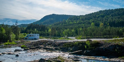 Place de parking pour camping-car - Radweg - Norvège - Villmarkseventyret bobilparkering