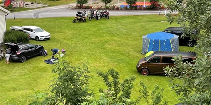Place de parking pour camping-car - Norvège - Stellplatz Zelt. - Kyrping Camping